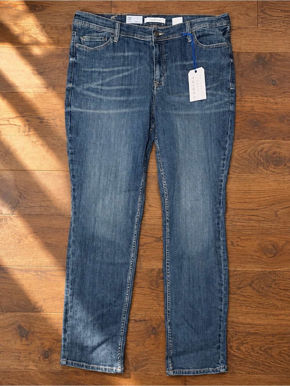 eunina Mid Blue Straight-Leg Women’s Jeans Sz 3X NWT